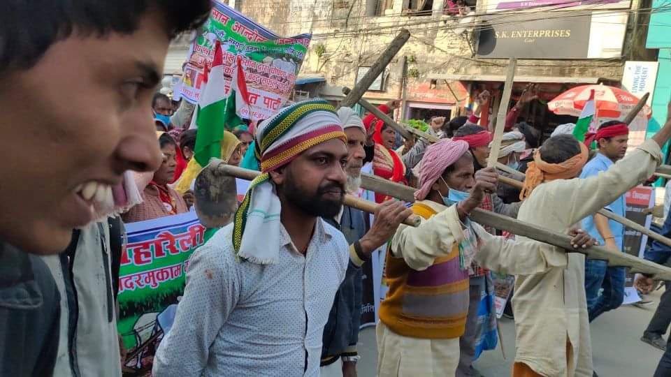 गौरमा जनमत पार्टीको विशाल जुलुस प्रदर्शन