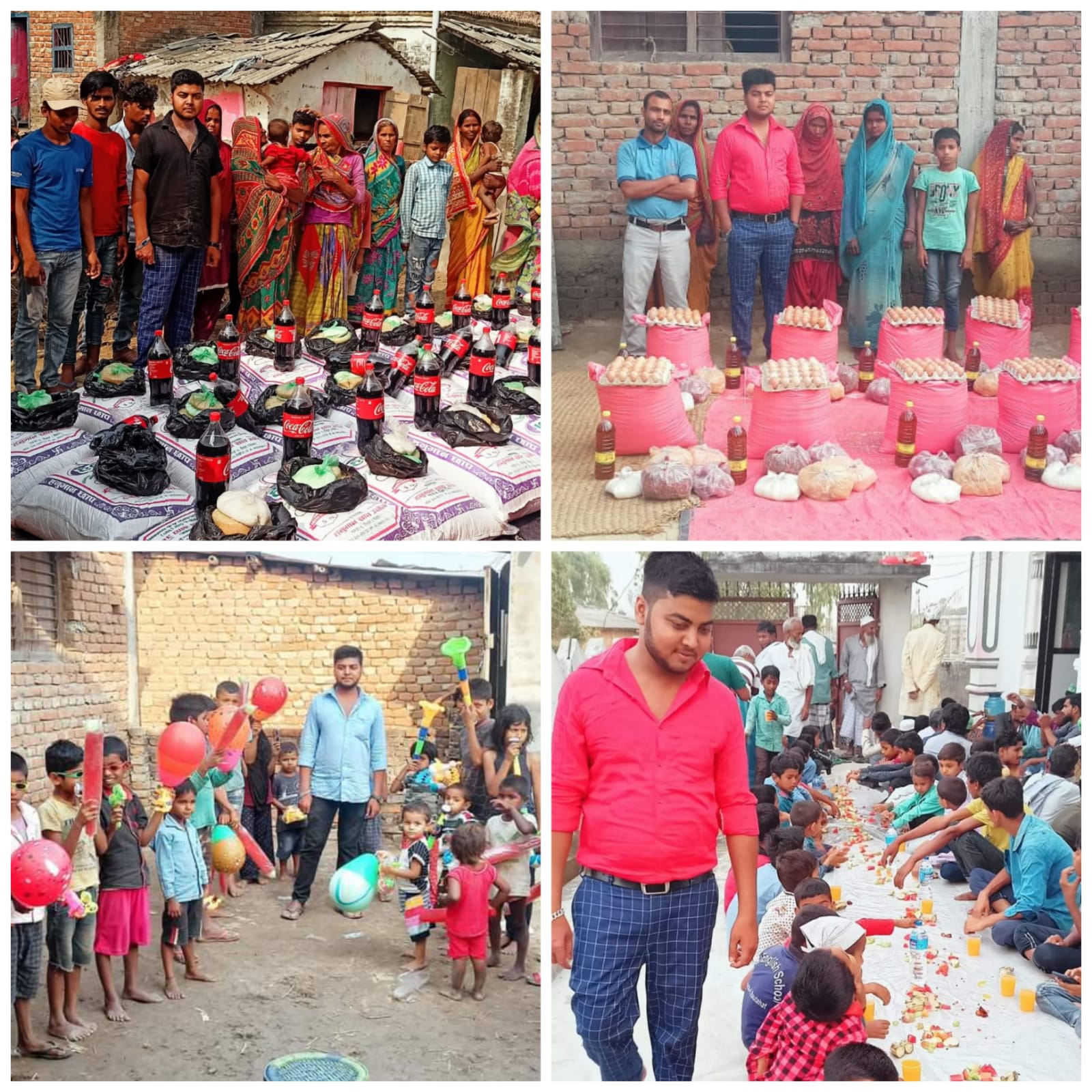 मुस्लिमहरूकाे रामजानकाे महिनामा ३०० घर परिवारलाई शेख प्रवेज द्वारा राहत सामग्री बितरण