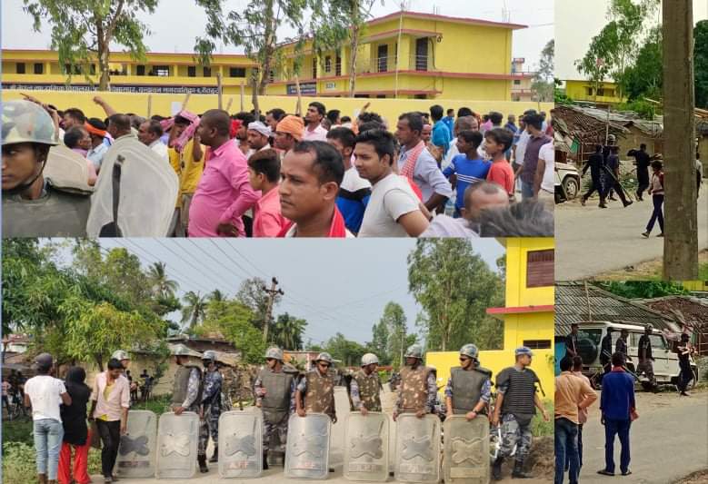 वृन्दावनको अवस्था तनावग्रस्त,मतगणना कार्य अहिलेसम्म स्थगित