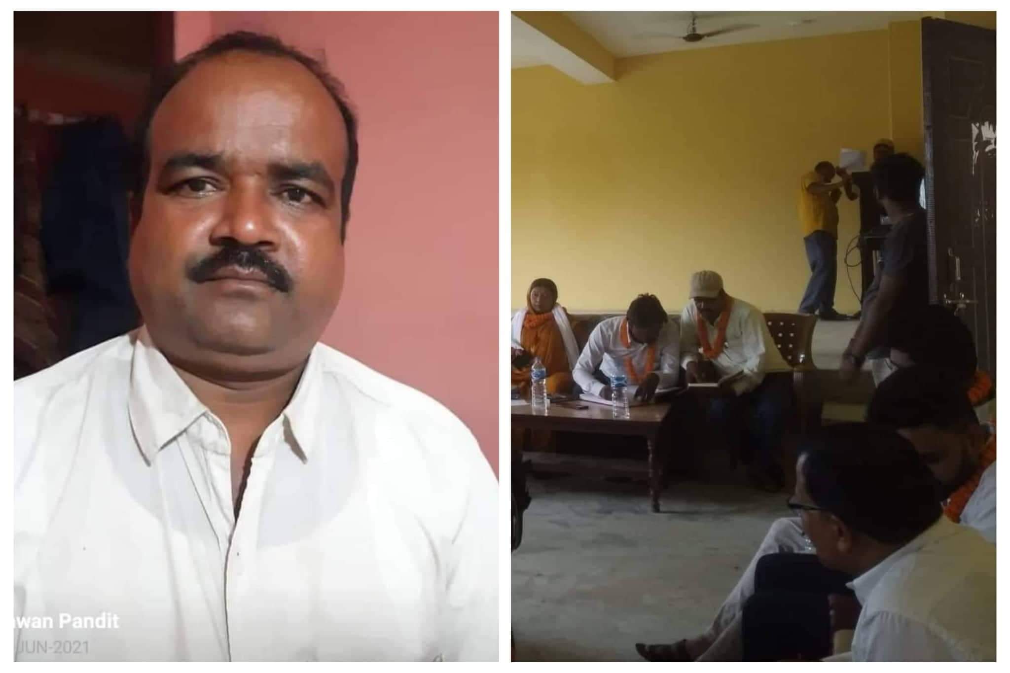 जयकिशान मा.विकाे प्रअ बन्नकाे लागि मेयरकाे पछि पछि हिडदै : शिक्षक पवन पंडित