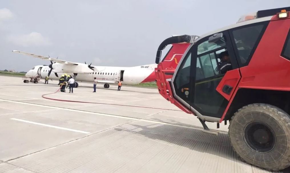 ७९ जना सवार श्री एयरलाइन्सको विमान आकस्मिक अवतरण