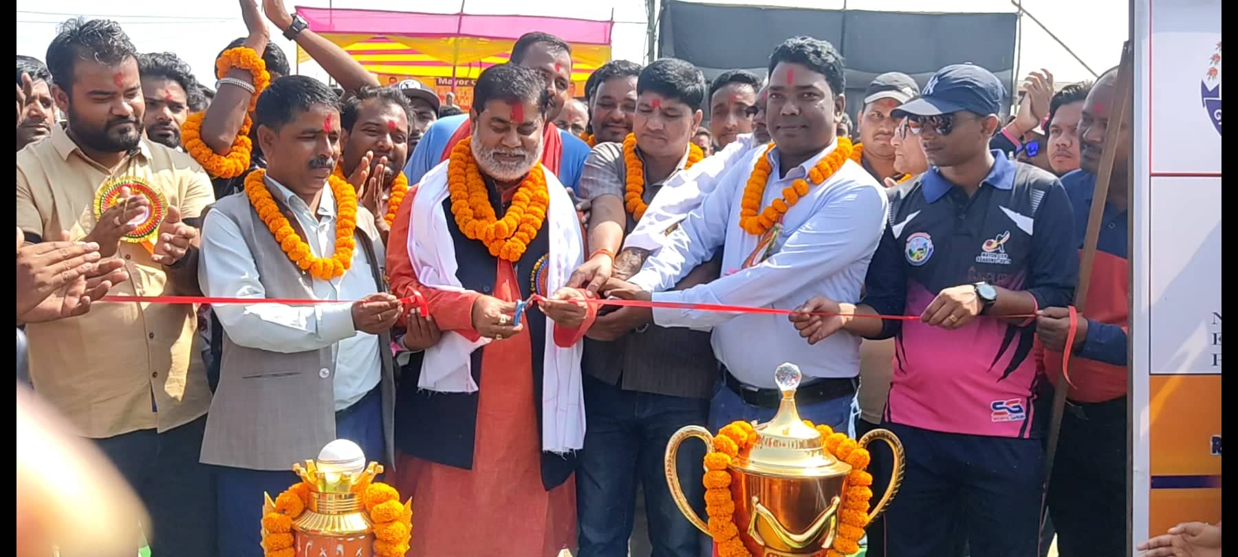 गरुडामा प्रिमियर लिग क्रिकेटको नगर प्रमुख जैसवाल द्धारा उद्धघाटन