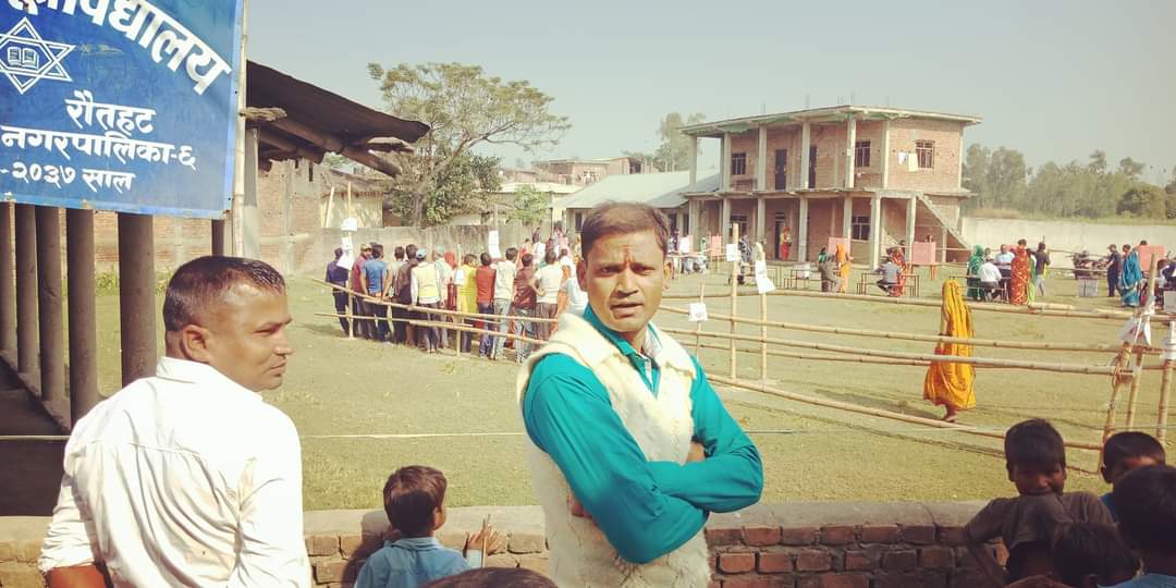 रौतहटमा ६५ प्रतिशत मतदान ,स्थानिय तह भन्दा कम