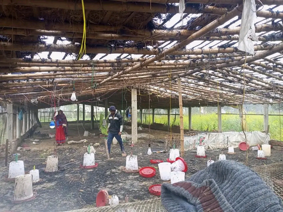 रौतहटमा एक मुर्गी फार्ममा आगलागी हुँदा लाखौंको क्षती