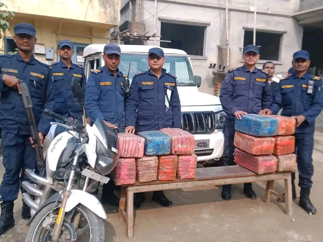 रौतहट प्रहरीद्वारा ९१ किलो लागुऔषध गाँजा बरामद