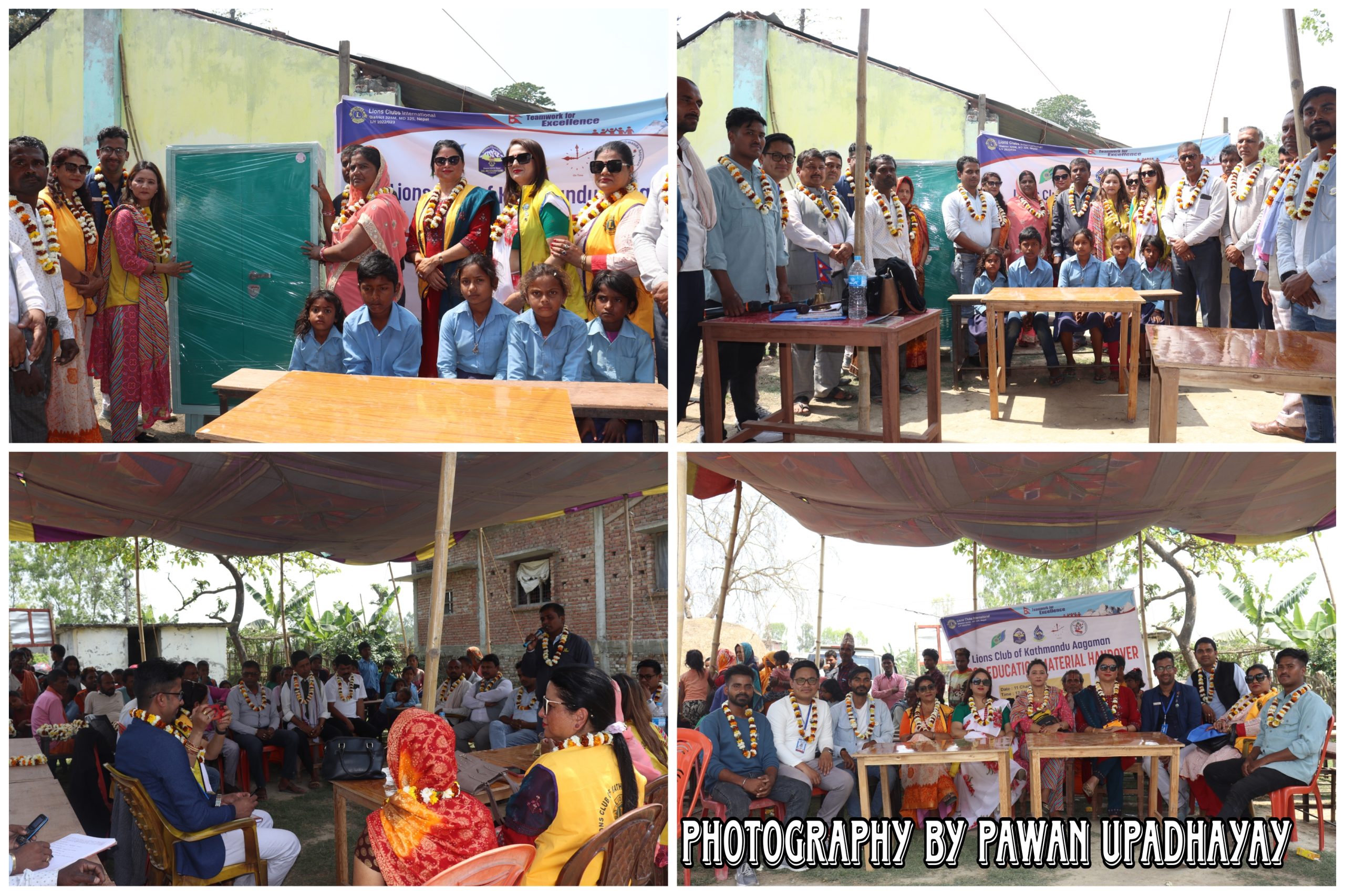 श्री ओम प्रा.बि बिधालयलाई लायन्स क्लव अफ काठमाडौँ द्धारा करिब दुई लाख बराबरको शैक्षिक तथा भैतिक समाग्री हस्तान्तरण