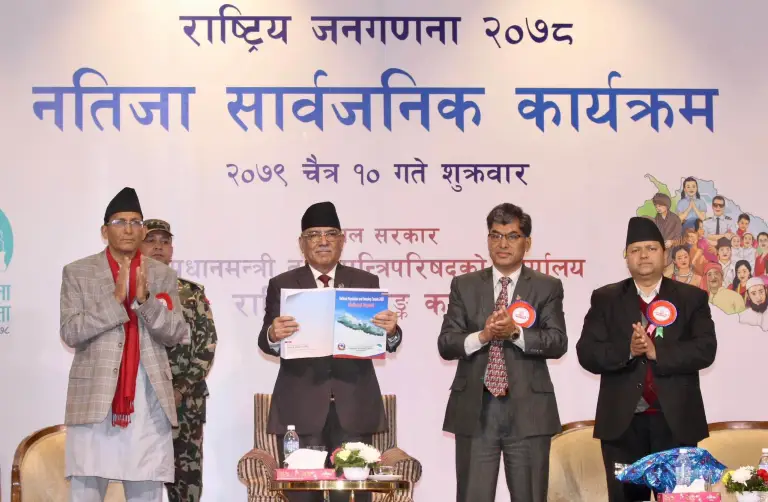 राष्ट्रिय जनगणना २०७८ को अन्तिम नतिजा सार्वजनिक