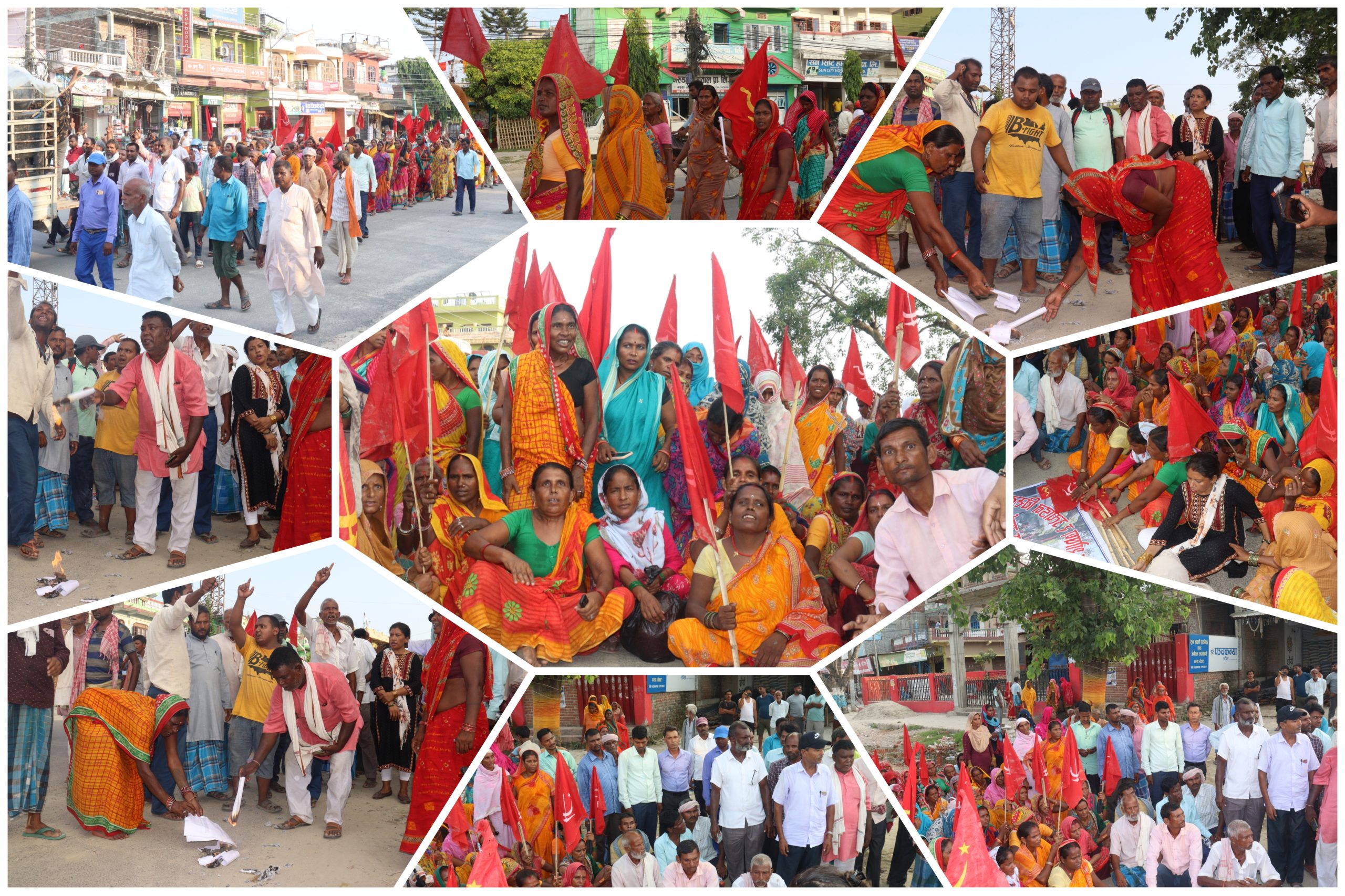 रौतहटमा मिटर ब्याज पिडितद्धारा प्रदर्शन