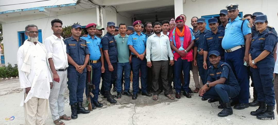 ई.प्र.का बिजयपुरका प्रहरी निरिक्षक अरविन्द साहको बिदाई र कार्की आउदै