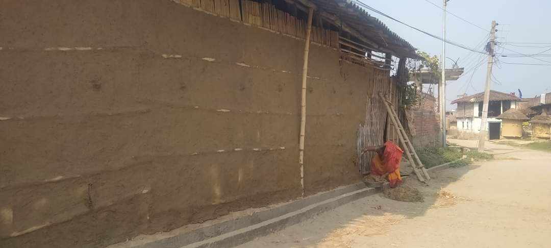 रौतहटको ग्रामीण क्षेत्रमा महिलाद्धारा घर लिपपोत शुरू