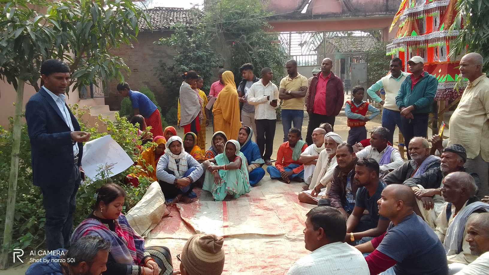 रौतहटमा बालबिबाह तथा दाइजो प्रथा अन्त्यका लागि स्थानिय महिला एवम् भद्रभलादमिसंग छलफल