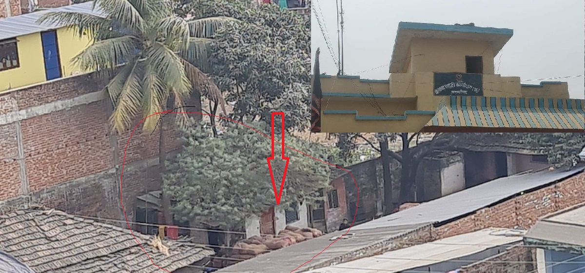 इलाका प्रहरी कार्यालय लहानको पर्खाल पारी तस्करको गोदाम
