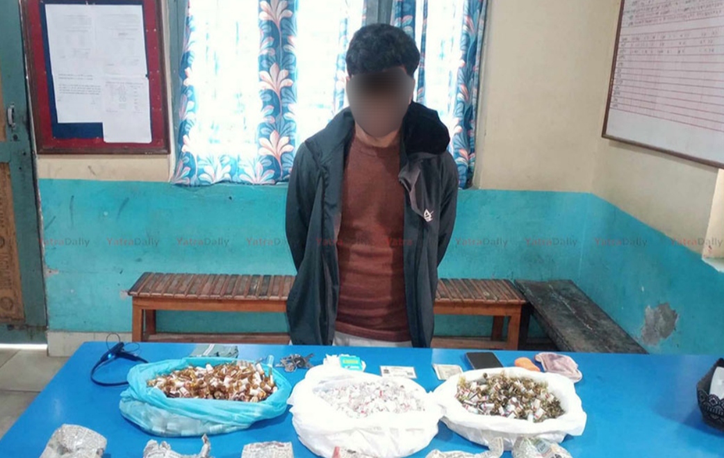 लागूऔषध सहित पर्साबाट एक जना पक्राउ