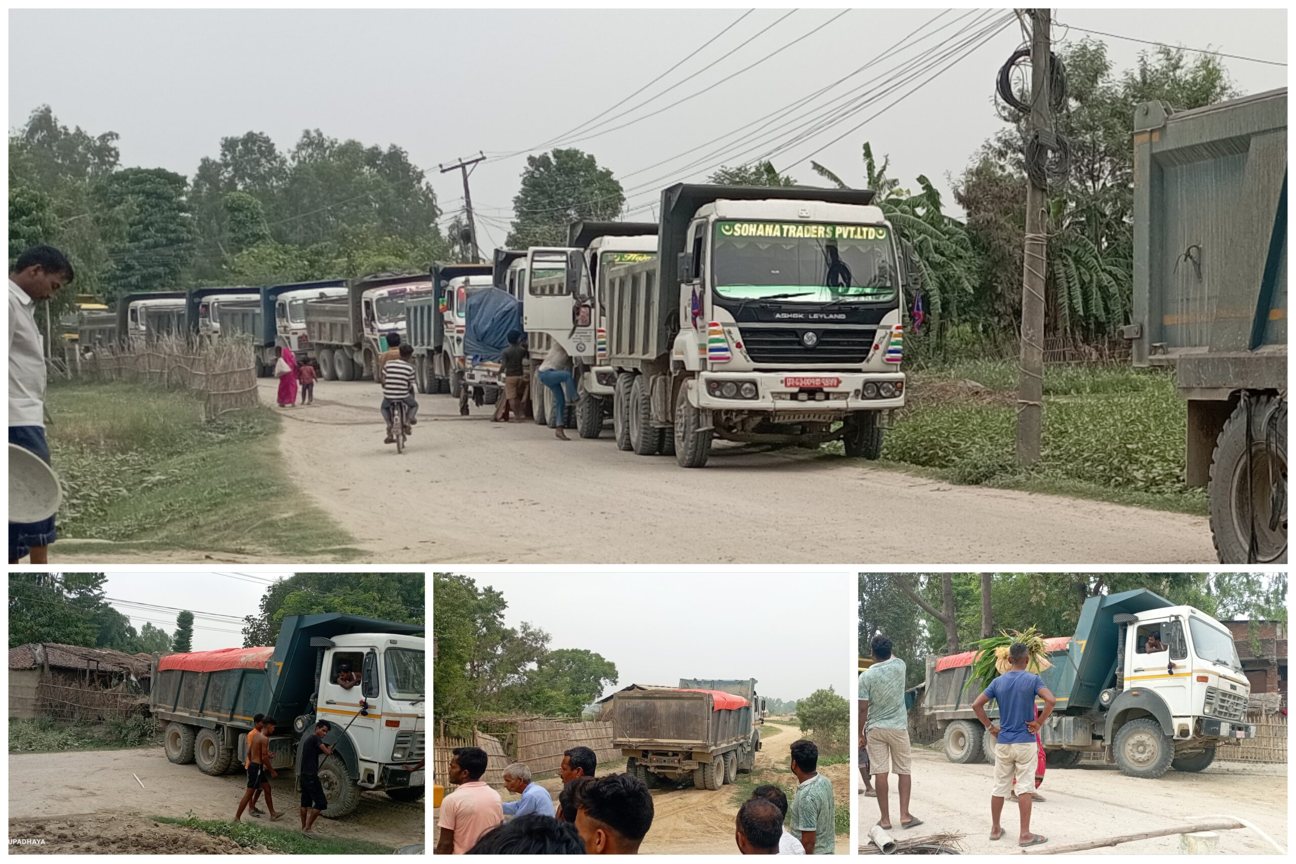 गरुडामा टिपरको आतंक सहन नसक्दा स्थानियहरुले गरे ४ घण्टा सडक अवरुद्ध