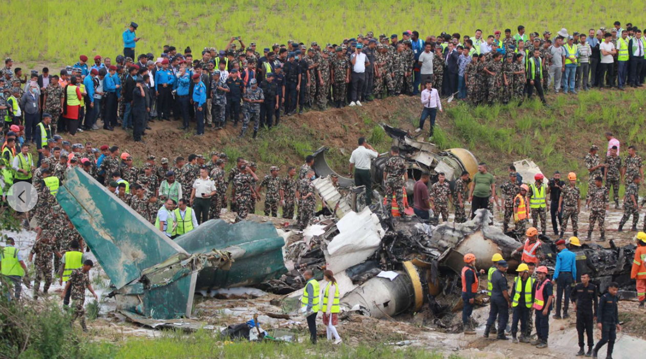 सौर्य एयरलाइन्सको जहाज दुर्घटना हुँदा १८ जनाको मृत्यु