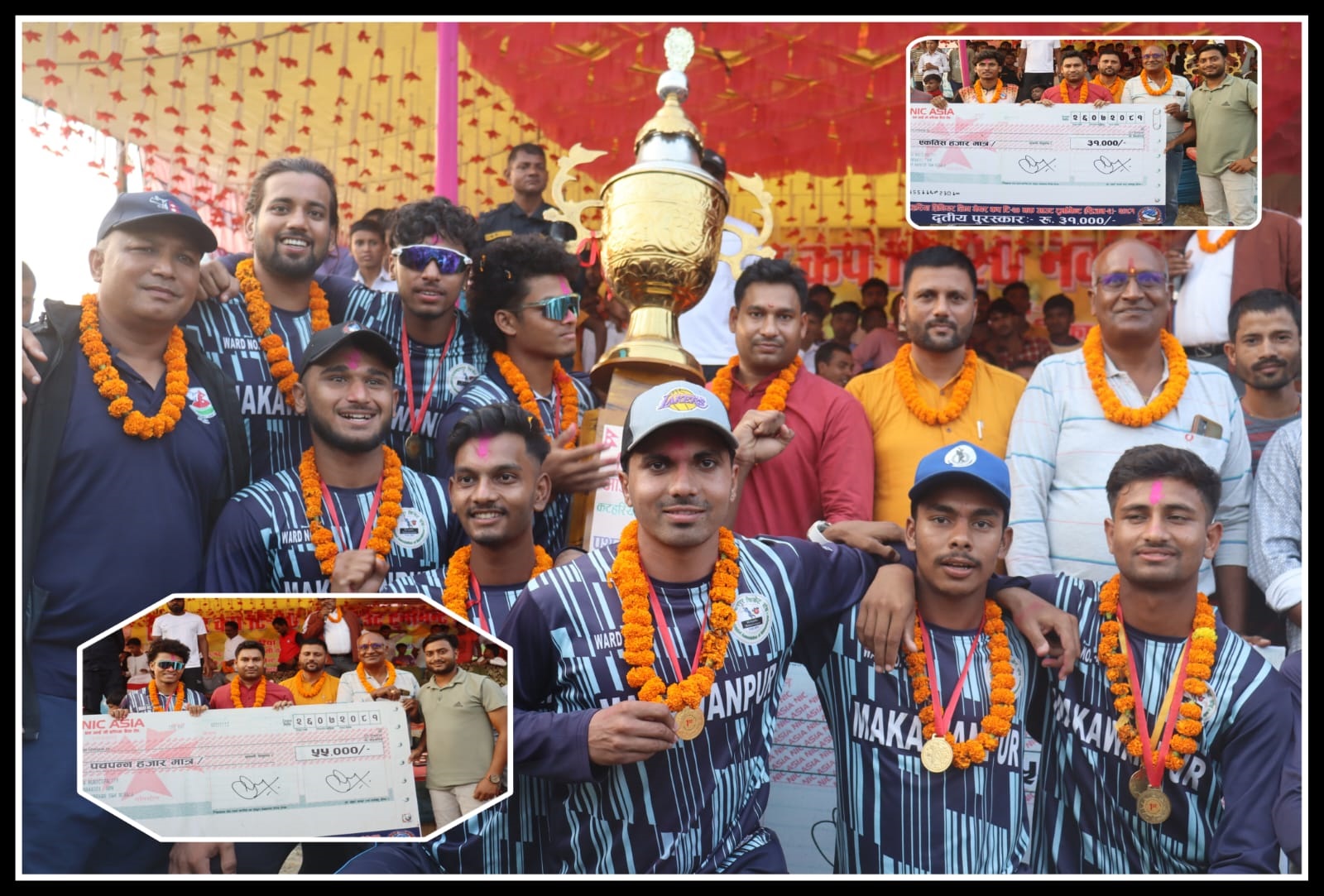 कटहरिया प्रिमियर लिग क्रिकेटको फाईनलमा हेटौंडा टिम बिजयी, नगर प्रमुख जैसवालद्धारा बधाई ज्ञापन