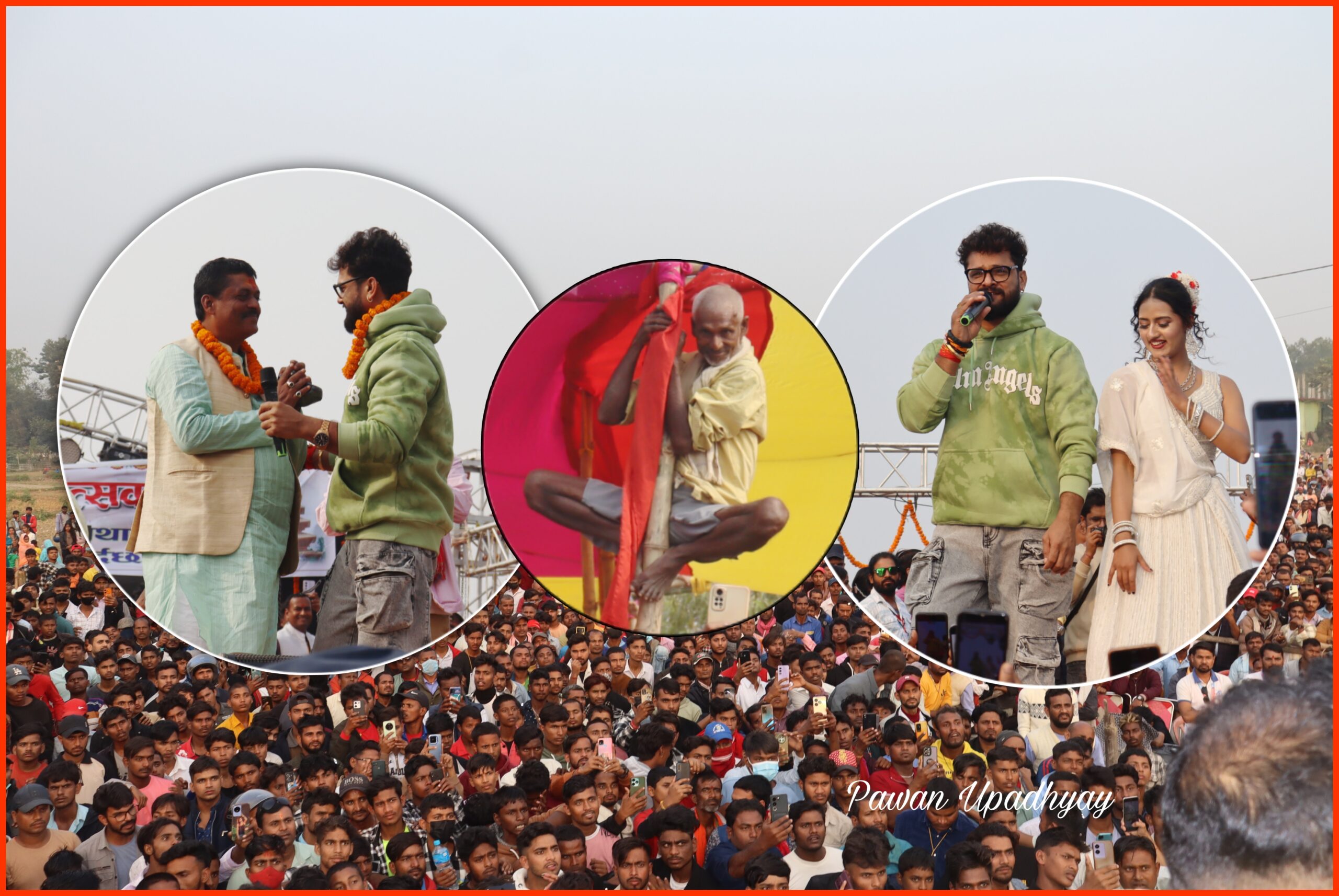 रौतहटको सुन्दरपुर गढिमाई मेलामा लाखौ दर्शकहरुलाई झुमाए भोजपुरी सुपर स्टार खेसारीलाल यादब