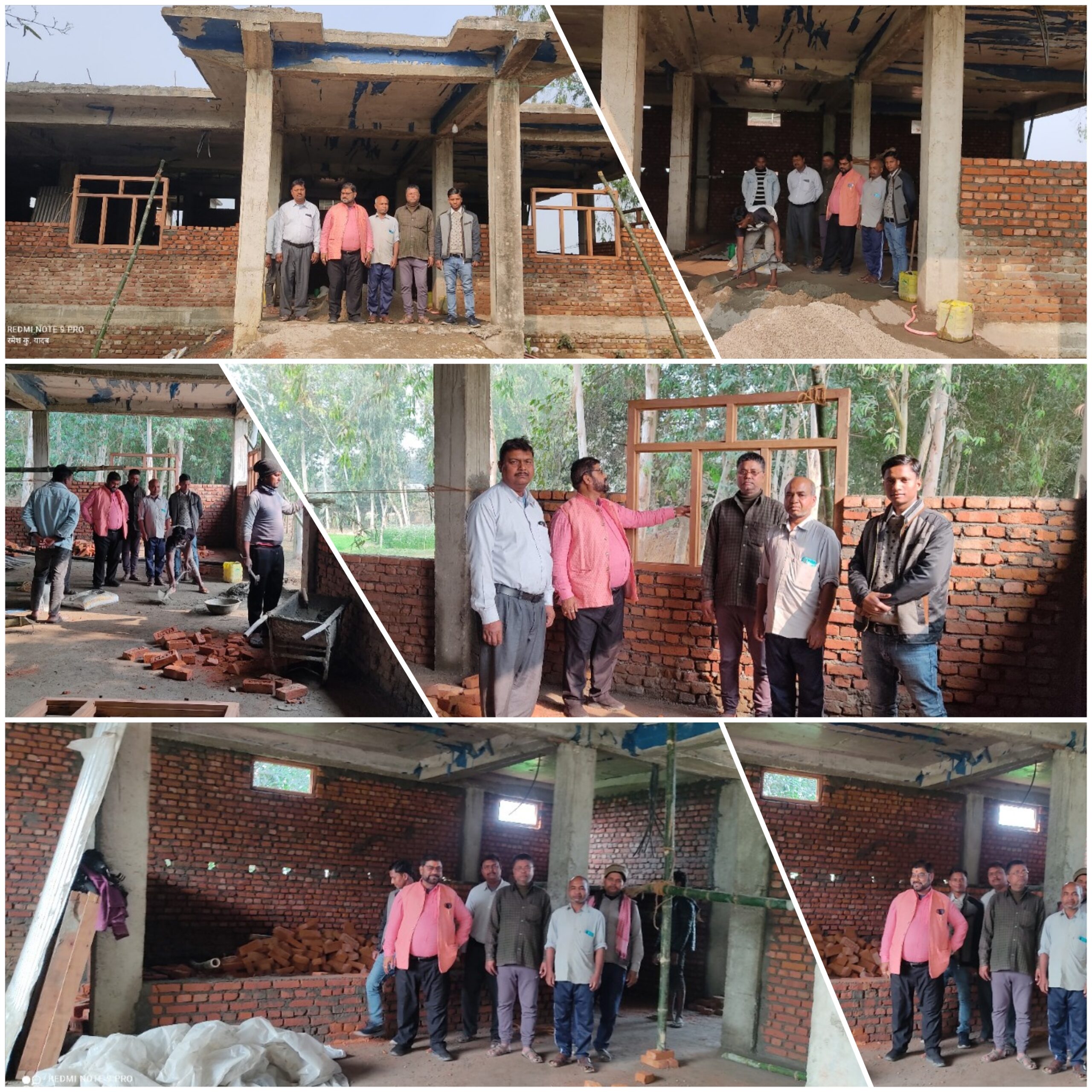 गरुडाको मलाहिटोलस्थित अधूरो सामुदायिक धर्मशाला भवनको नगर प्रमुख जैसवालद्वारा निरीक्षण