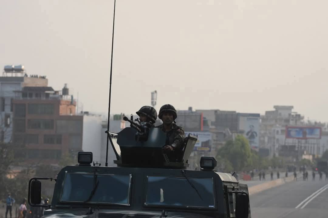 काठमाडौंमा कर्फ्यु लागेसँगै नेपाली सेना परिचालित