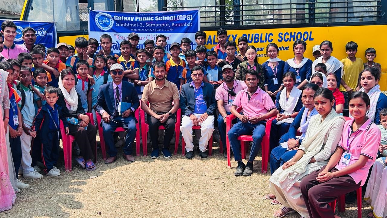 बिश्रामपुरमा बालबालिकालाई बुझौं विषयक सडक नाटक ग्यालेक्सि पब्लिक स्कुलद्धारा प्रदर्शन