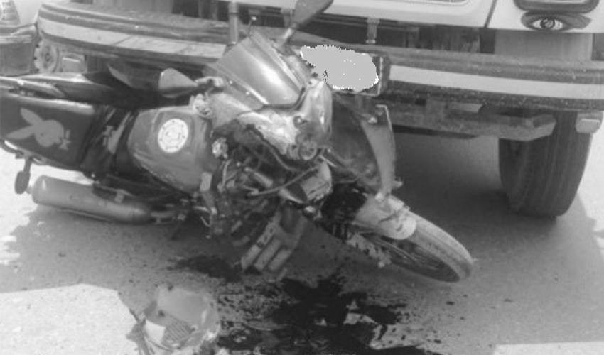 सप्तरीमा एक मोटरसाइकल दर्घटनामा चालकको मृत्यु