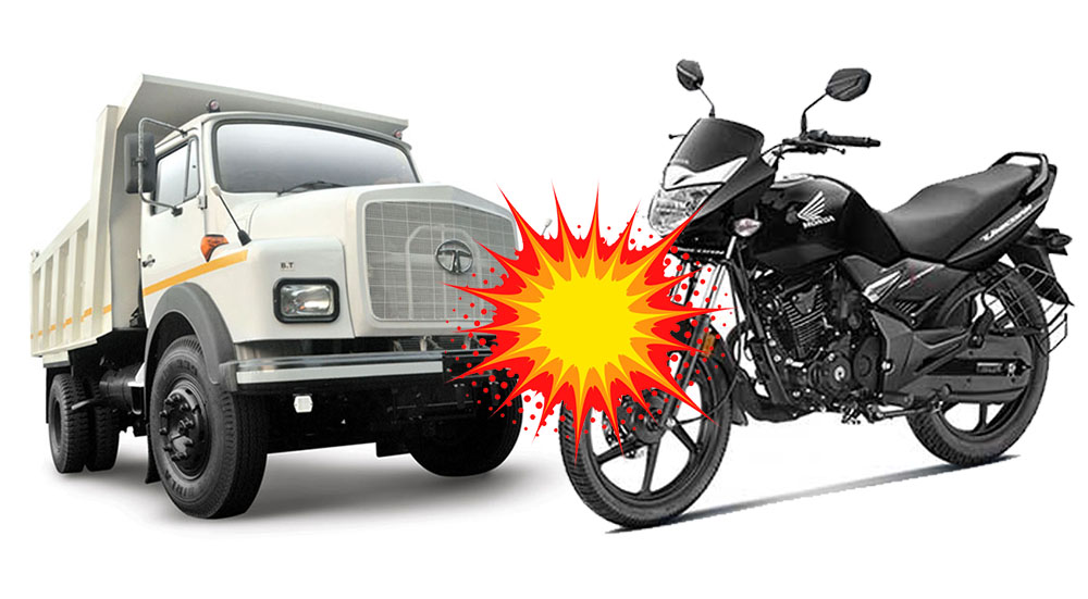 टिपरको ठक्करबाट मोटरसाइकलमा सवार दुई जनाको मृत्यु