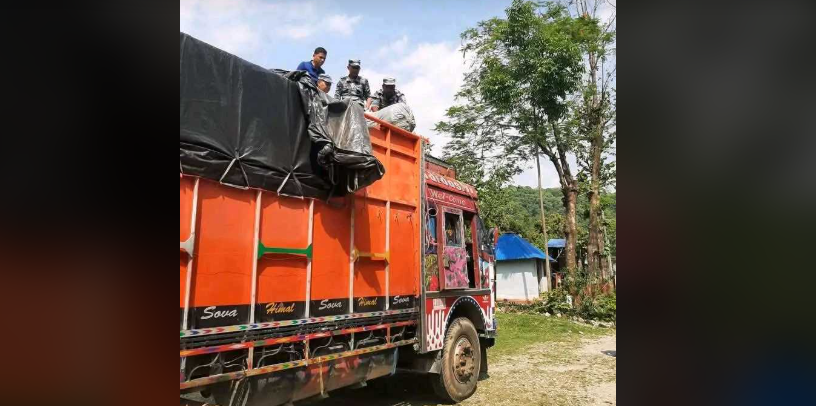 बारामा नोकिया र वर्ल्डलिंक कम्पनीका १७,२७० थान राउटर लोड गरिएको ट्रक पक्राउ