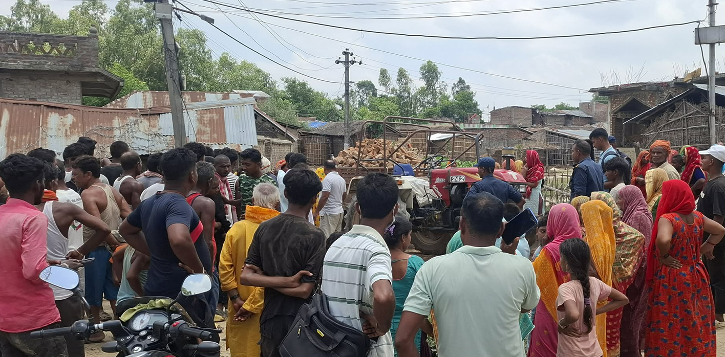 ट्याक्टरको ठक्करबाट १२ वर्षीय बालिकाको मृत्युु 