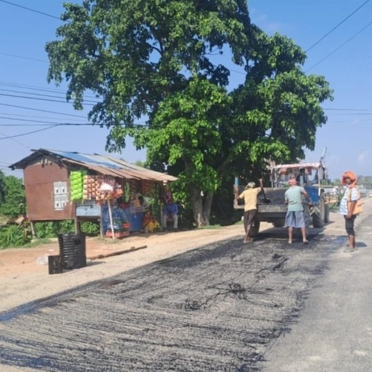 चपुर-जयनगर सडकखण्ड मर्मतमा गुणस्तरहीन कार्य