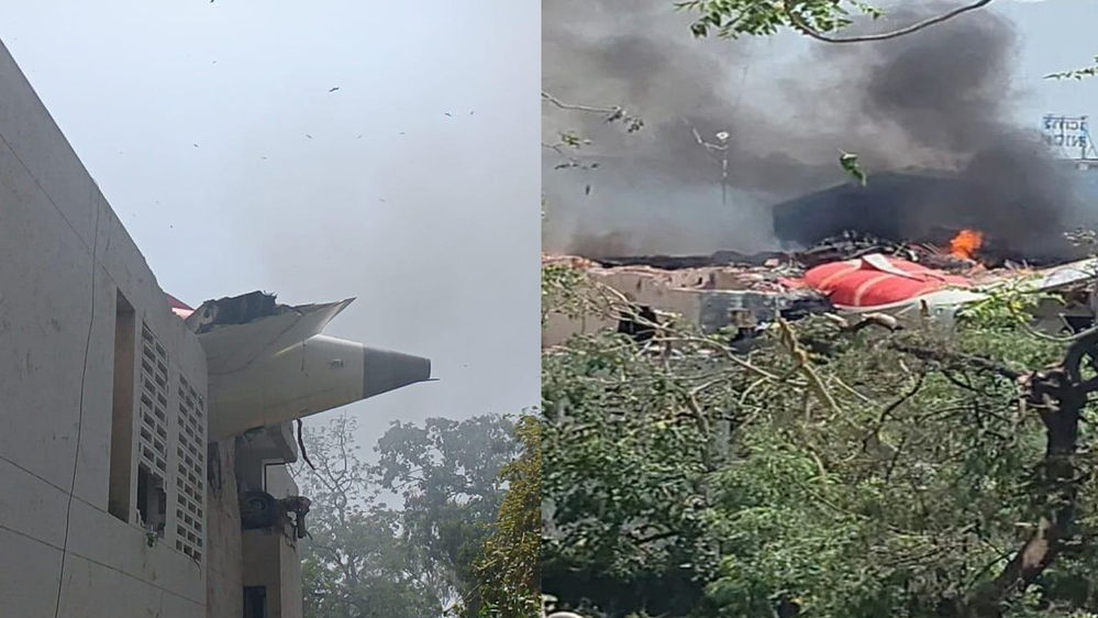 २४२ यात्रु सवार एयर इन्डियाको विमान अहमदाबादमा दुर्घटना