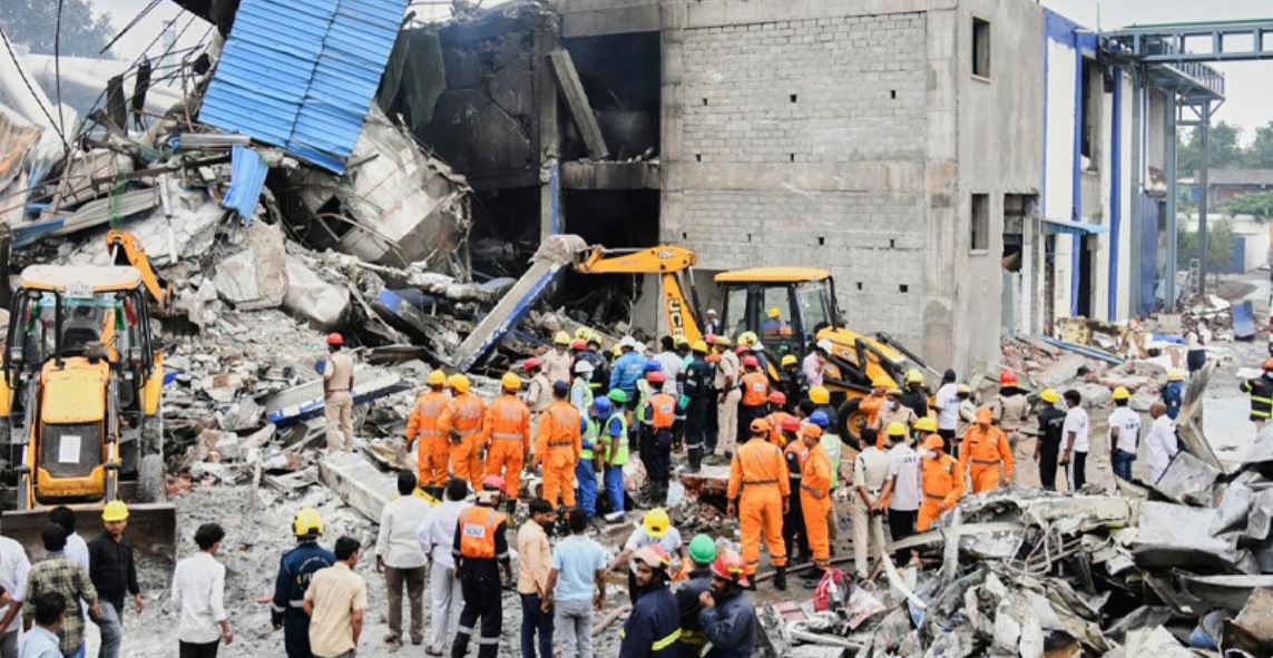 औषधी कारखानामा विस्फोट हुँदा ३६ जनाले गुमाए ज्यान