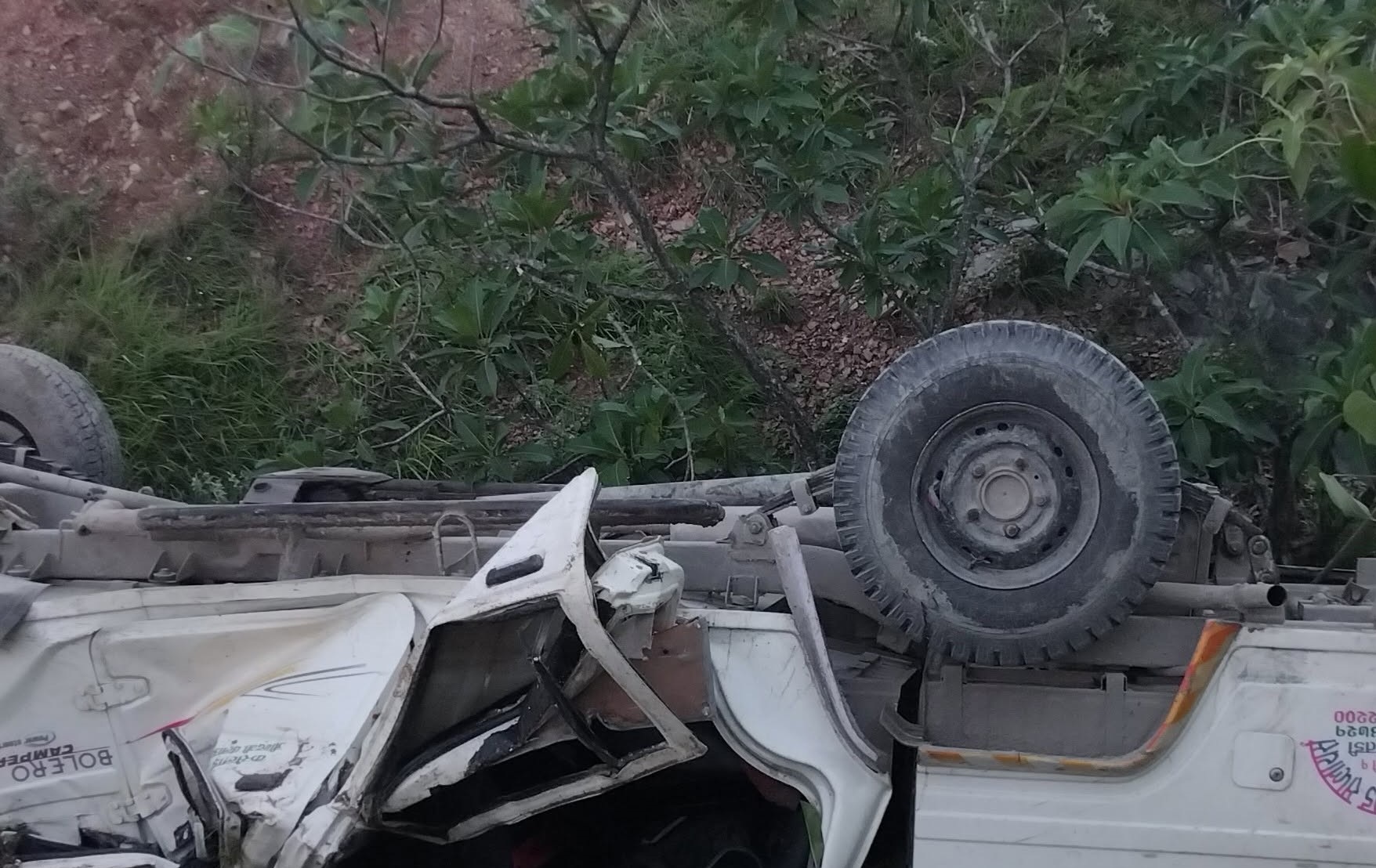 जीप दुर्घटना हुँदा २ जनाको मृत्यु, ६ जना घाइते