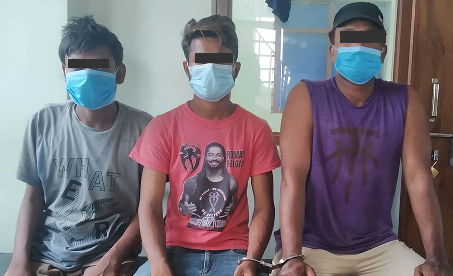 कैलालीमा पेस्तोल र गोलीसहित तीन जना पक्राउ