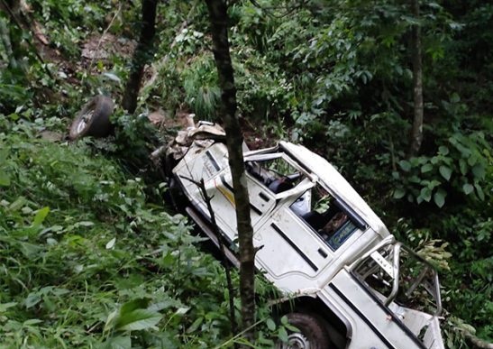 दार्चुलामा जीप दुर्घटना हुँदा : ११ जना घाइते, ४ जनाको अवस्था गम्भीर