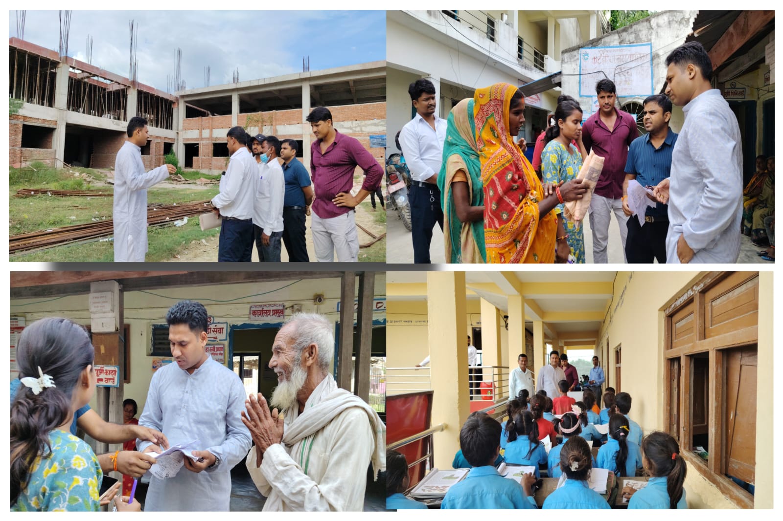 नगर प्रमुख अजय प्रकाशद्वारा प्राथमिक स्वास्थ्य केन्द्र कटहरिया र श्री मा.वि डुमरीयामा अनुगमन