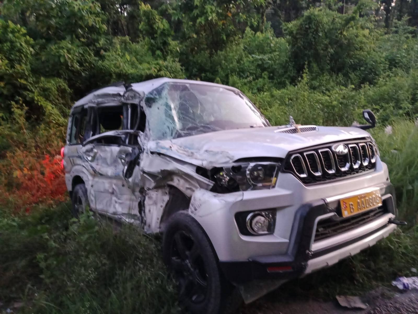 रौतहटमा ट्रक र स्कार्पियो ठोक्किँदा सात जना घाइते