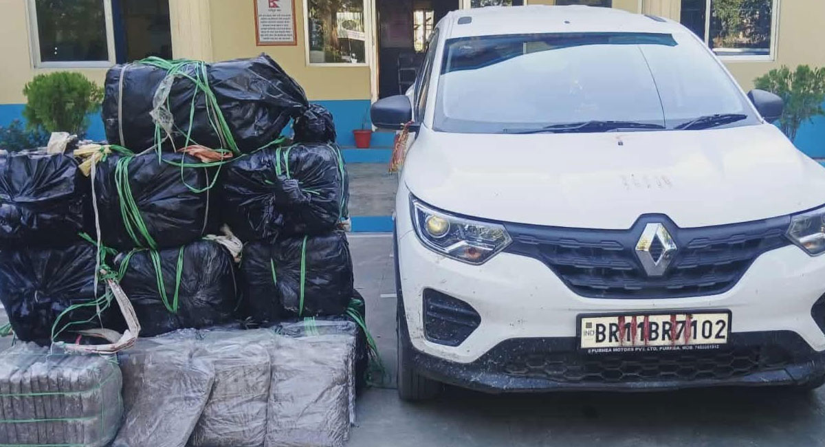 सुनसरीमा गाँजासहित कार नियन्त्रणमा, चालक फरार