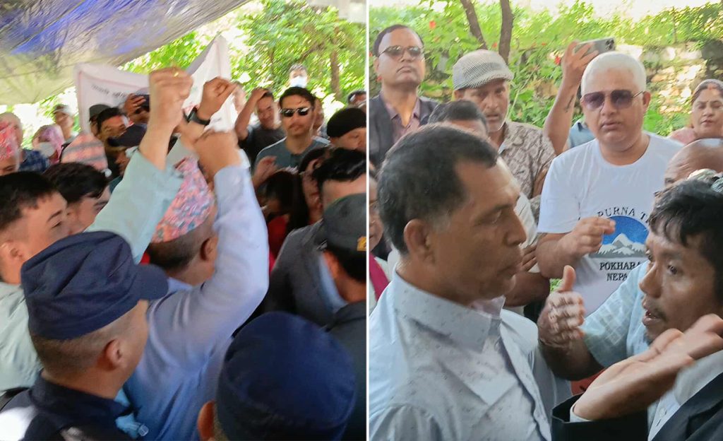 पोखरामा पाताले छाँगो ४० वर्ष ठेक्कामा दिने विषयले लफडा, खुकुरी प्रहार गर्ने एक जना पक्राउ