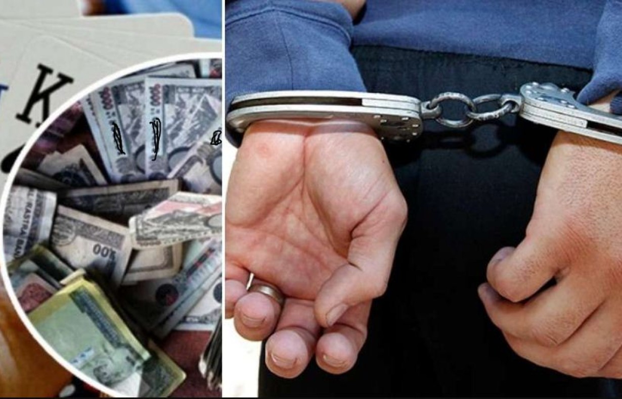 सुर्खेतमा जुवातास खेलिरहेका ११ जना पक्राउ