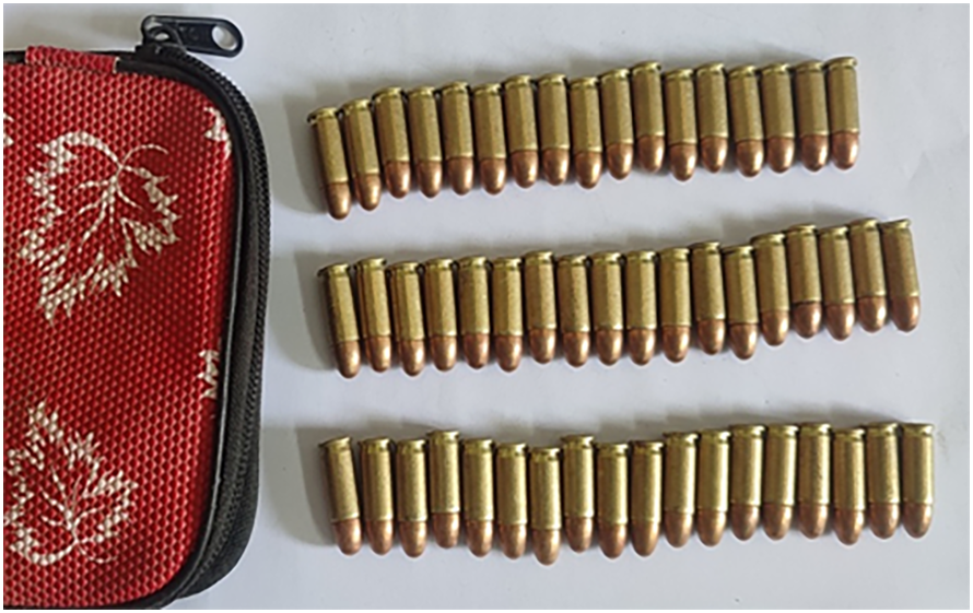 प्रहरीले झापाबाट ५५ राउन्ड एसएलआरको गोली बरामद