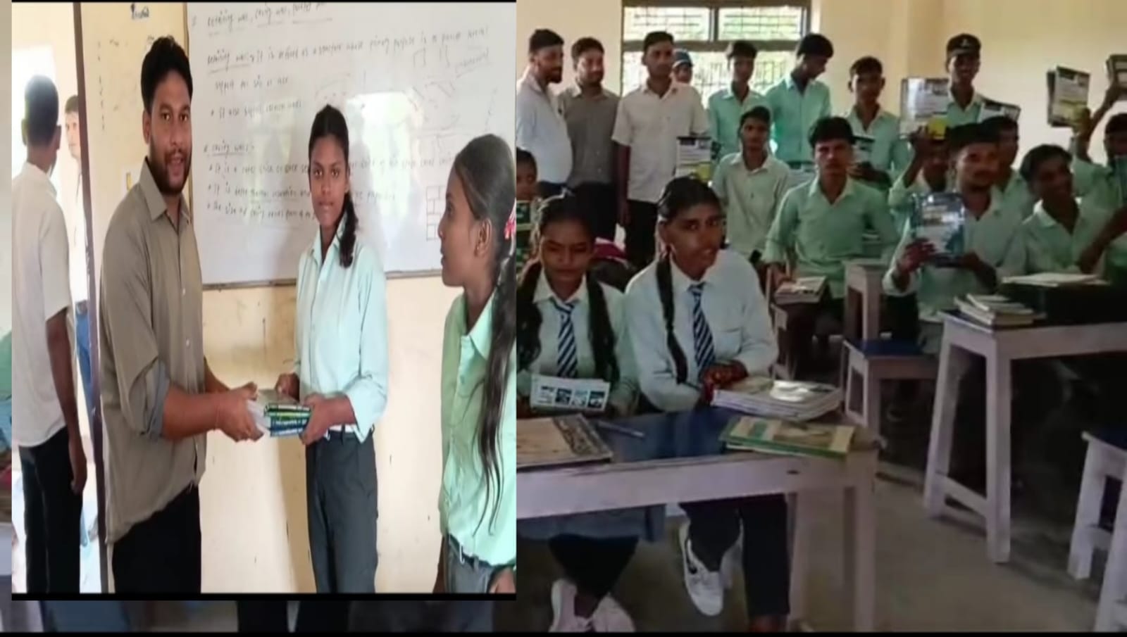 कटहरियाको नगर प्रमुख अजय प्रकाश द्वारा विद्यार्थीलाई निःशुल्क प्राविधिक किताब वितरण