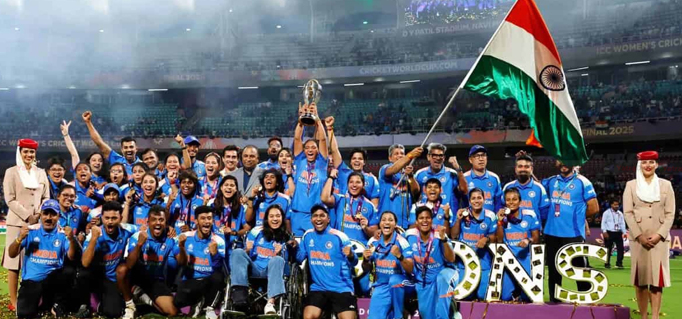 भारतीय महिला क्रिकेट टोलीले पहिलोपटक जित्यो एक दिवसीय विश्वकपको उपाधि