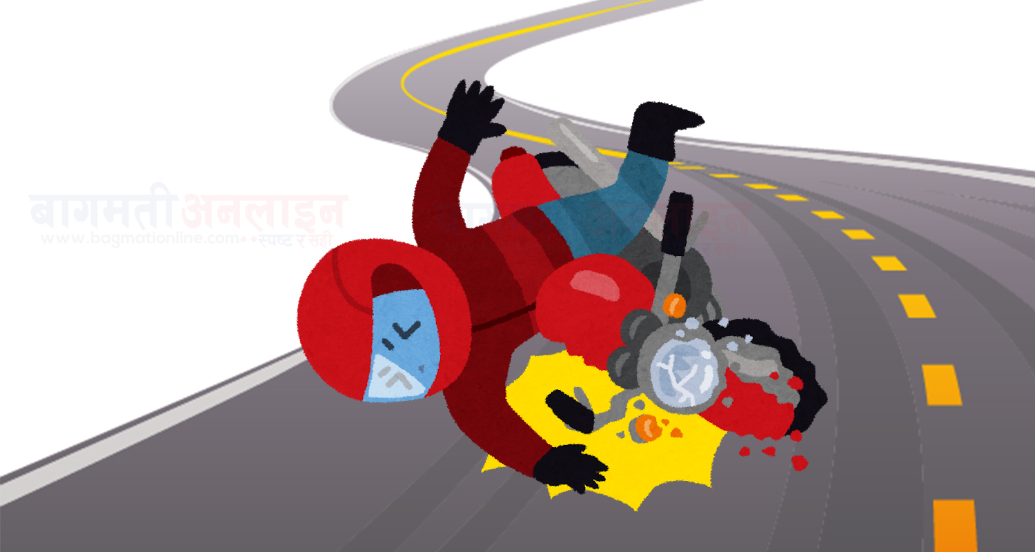 मोटरसाइकल दुर्घटना हुँदा तामाङको मृत्यु