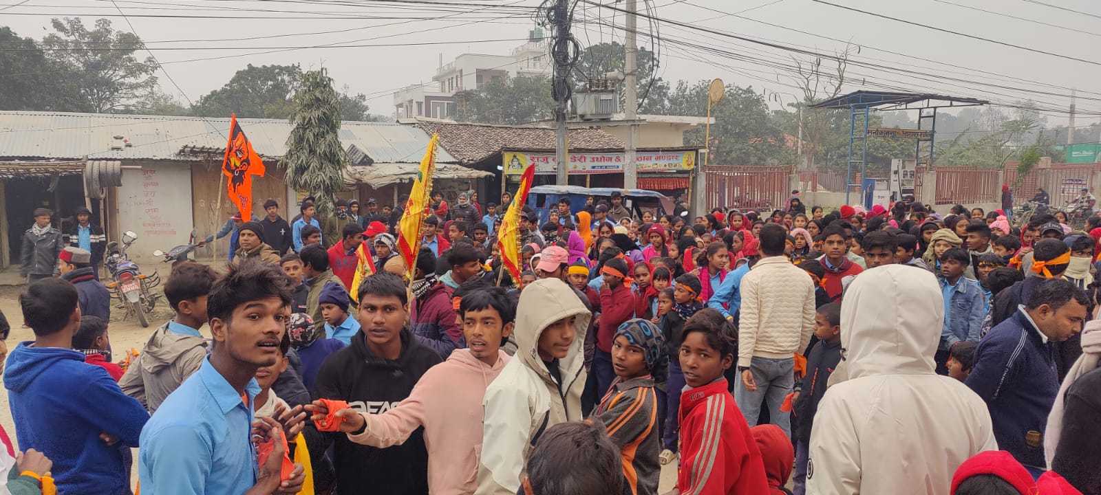 बंगलादेशमा हिन्दु अल्पसंख्यकमाथि हिंसाविरुद्ध दुर्गा भगवतीमा प्रदर्शन