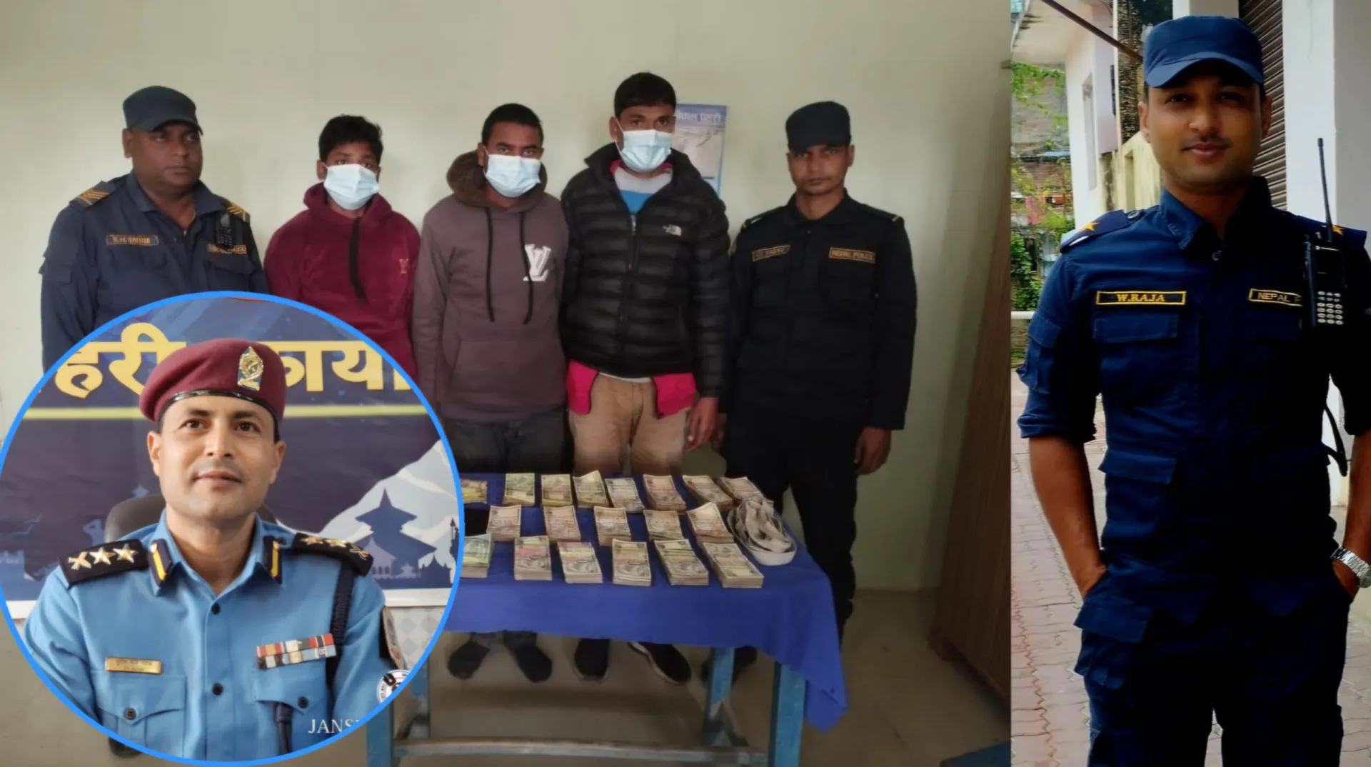 पाण्डेपुरबाट हुण्डी कारोबारमा संलग्न तीन जना १० लाखभन्दा बढी रकमसहित पक्राउ