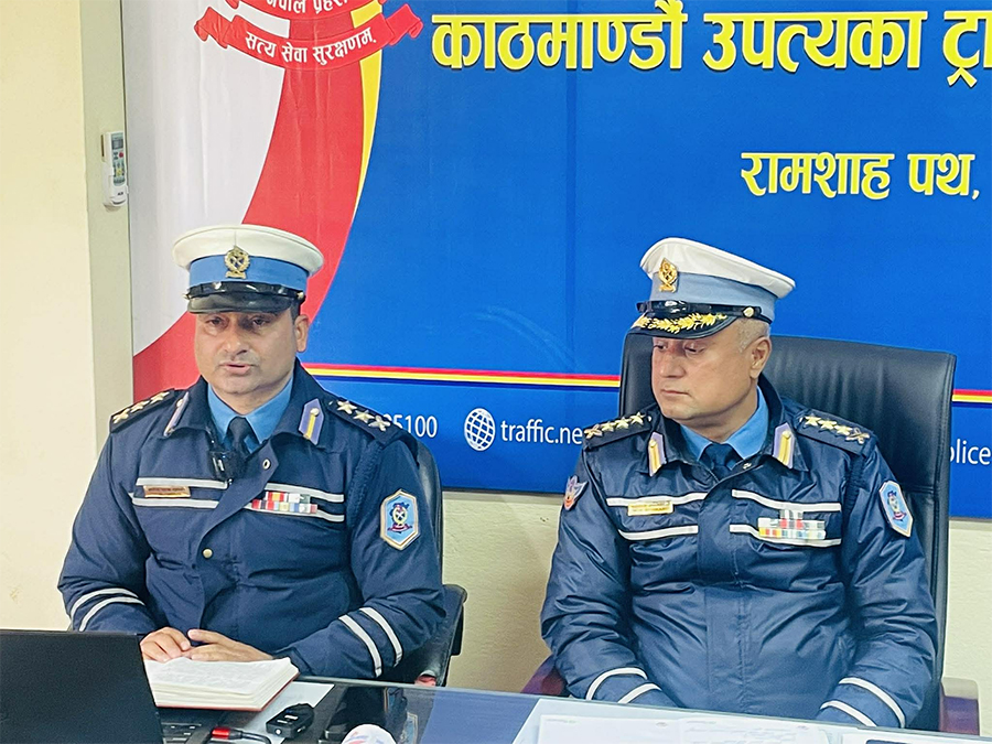 दुर्घटना न्यूनीकरणका लागि ट्राफिक सुरक्षा अभियान सुरु