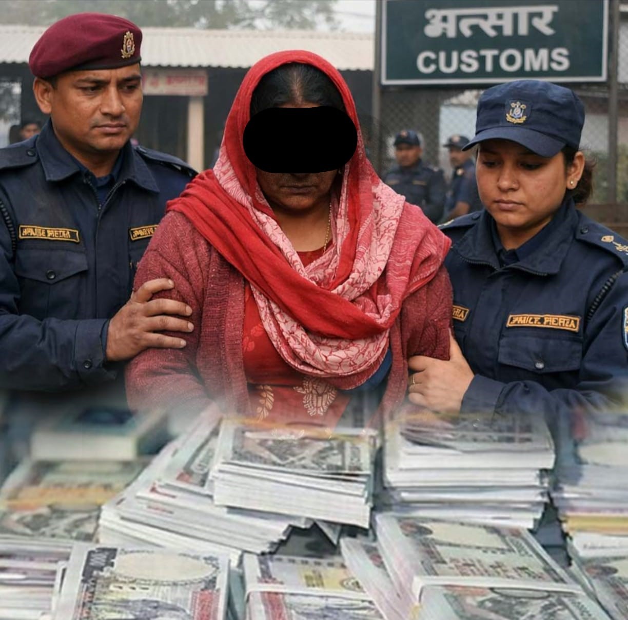 रौतहट प्रहरीले स्रोत नखुलेको २ लाख ५० हजार रुपैयाँसहित महिला पक्राउ