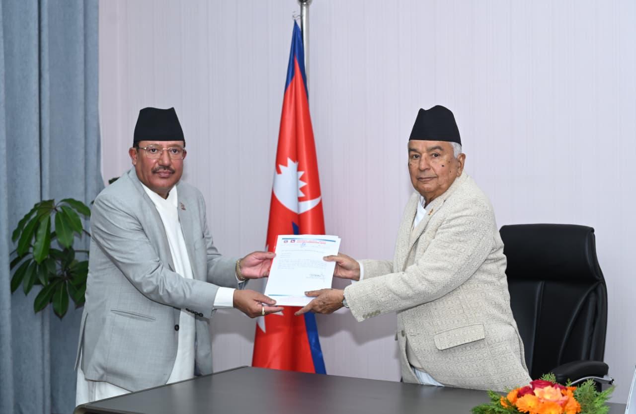 राष्ट्रिय सभा निर्वाचन: प्रतिवेदन राष्ट्रपतिलाई बुझाइयो