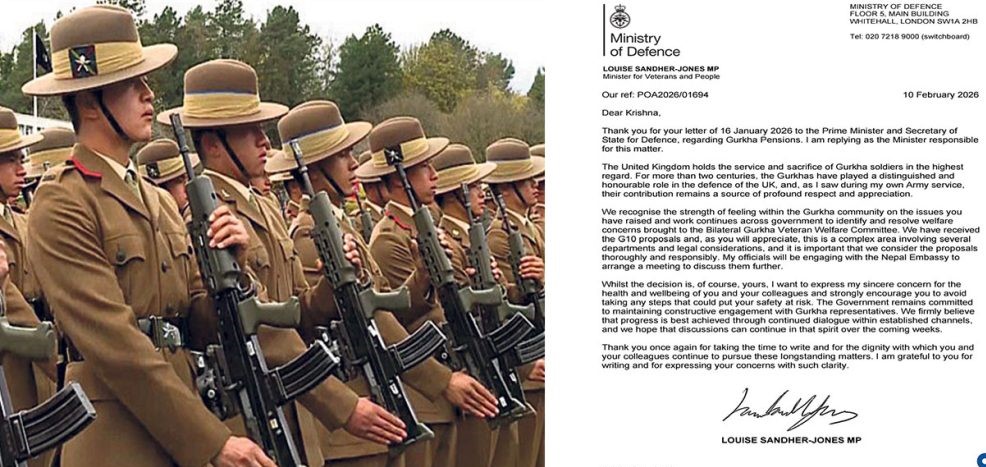 बेलायत सरकारको अपिल : भूतपूर्व गोर्खा सैनिकलाई भोक हड्ताल नगर्न आग्रह