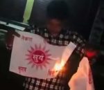 सप्तरीमा नेकपा एमालेको झण्डा जलाउने युवक पक्राउ